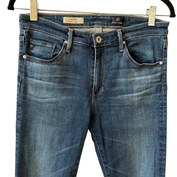 ADRIANO GOLDSCHMIED AG THE PRIMA MID RISE CIGARETTE JEANS TENCEL WHISKERING 29R - Picture 2 of 12